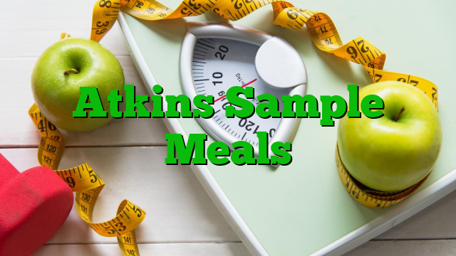 Atkins Sample Meals